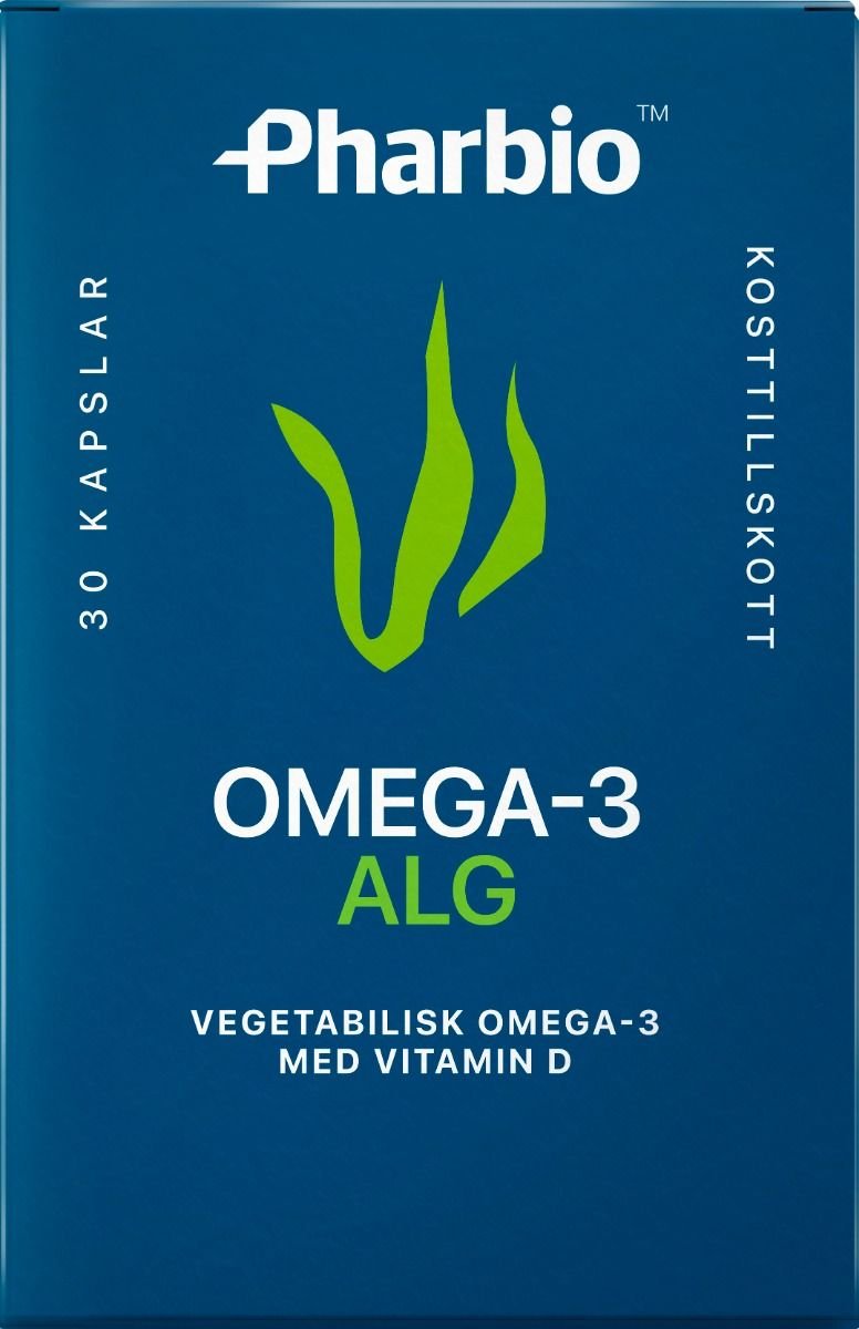 Pharbio Omega-3 Alg – vegetabilisk omega-3 med vitamin D